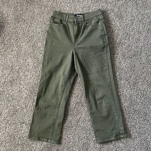 Express High-Rise Cropped Wide Leg Pant